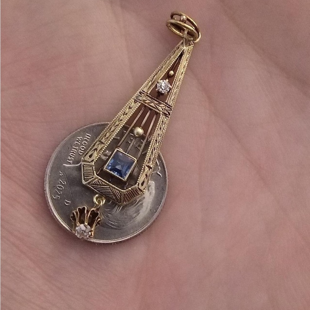 14K gold pendant - Picture 4 of 5